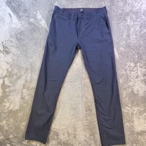 J Crew Tech Pant Mens 32x32 Navy Performance Slim Fit 484 Stretch Casual Pants